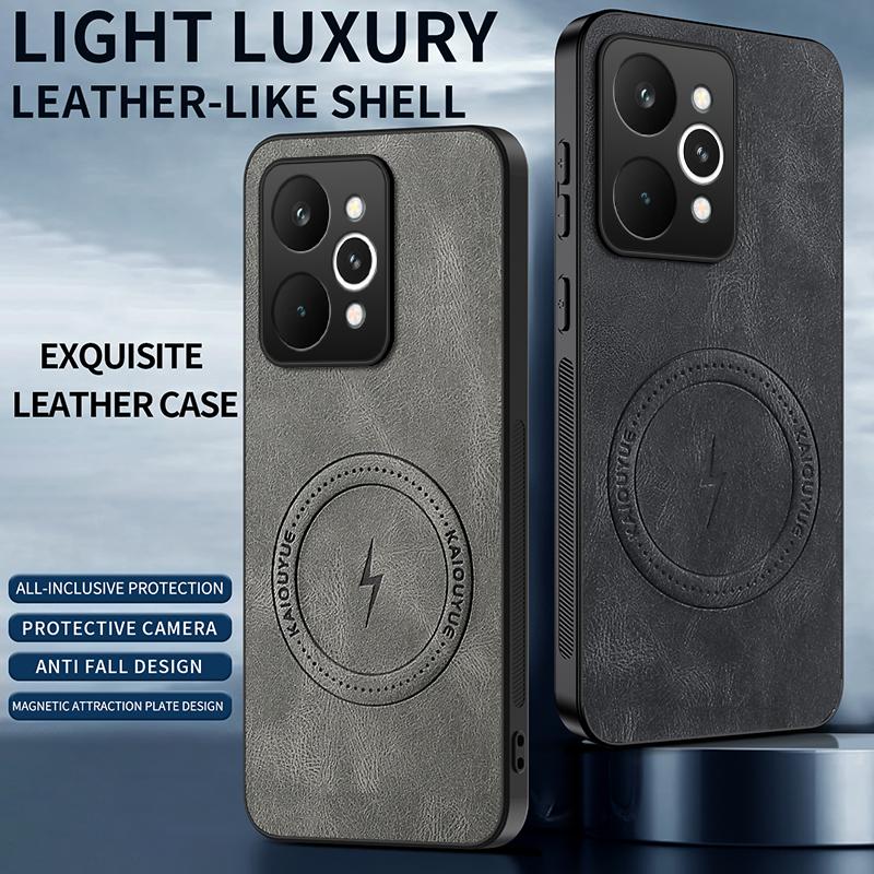 Чехол для Realme 15 5G Роскошный из овчины Магнитный Magsafe Беспроводная зарядка Матовый чехол для Realme 15pro Противоударный Защитный бампер