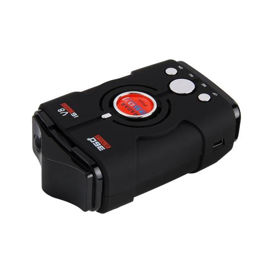 V8 Excellent Speed Range Languages Detector Long Portable Switching Voice Alert Speed Radar Detector