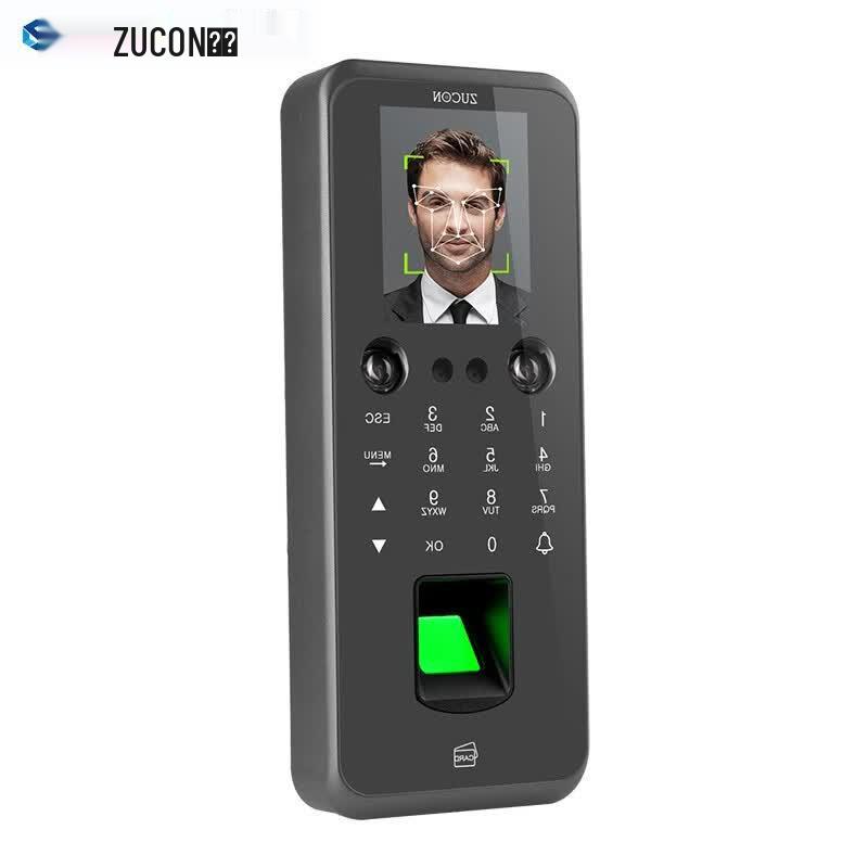 Система контроля доступа ZUCON F17 по лицу и отпечаткам пальцев, китайская вилка (адаптер в комплекте)