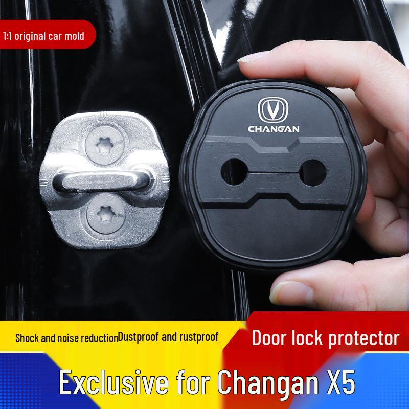 Changan X5 Car Door Silicone Lock Cover - Anti-rust, Dustproof, Shock Absorption