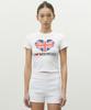 Michikoleondeonkosino Тающий Union Jack Топ Белый
