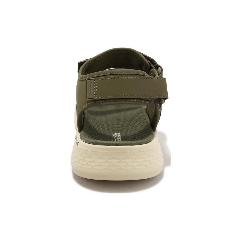 Skechers Go Walk Flex Простые Удобные Пляжные Сандалии Мужские Сандалии Зеленые 229205-OLV