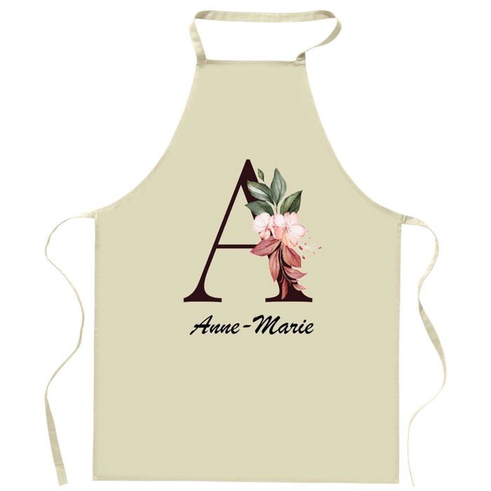 Tablier de cuisine - Anne-Marie Lettre - Impression bretonne - Coton résistant - Imprimé en France