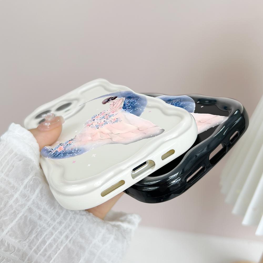 Милый мультяшный узор, кремовая текстура, мягкий силиконовый чехол с волнистыми краями, чехол для телефона Xiaomi Redmi