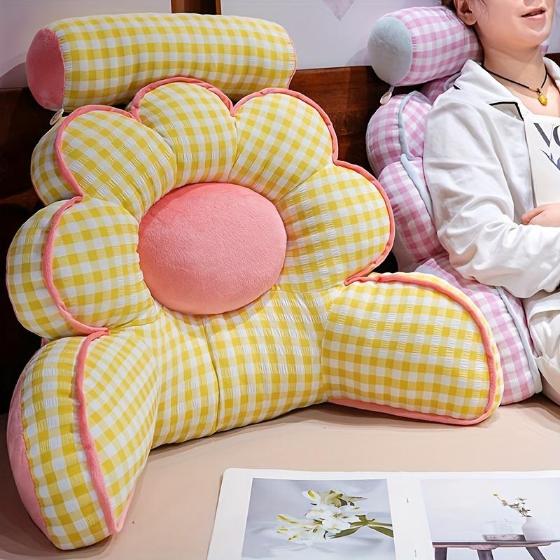 1Pc Sunflower Reading Cushion Bedside Lumbar Pillow Sofa Cushion Office Cushion