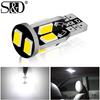 1 шт. T10 Led Canbus W5W Led 10SMD 5630 лампы WY5W 168 194 без ошибок освещение салона автомобиля купольная габаритная лампа номерного знака 6000K белый красный синий желтый
