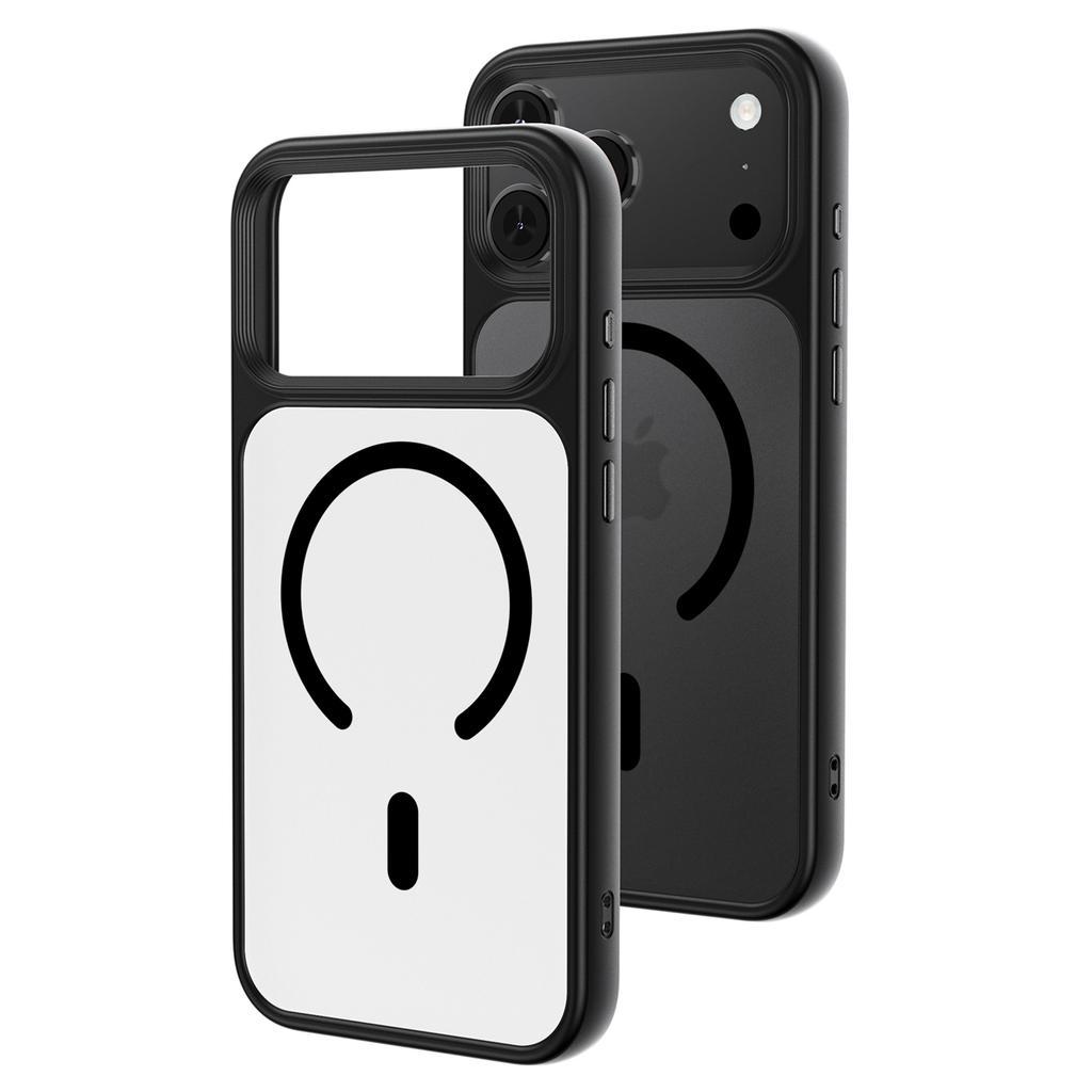 Для iPhone 17 Pro Магнитный чехол с покрытием Soft-touch из PC + TPU Чехол для телефона Совместимый с MagSafe