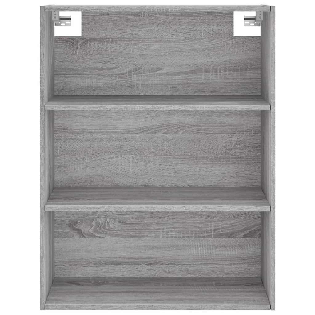 Vidaxl Witrynka Szary Dąb Sonoma 69,5X34X180Cm Materiał Drewnopochodny