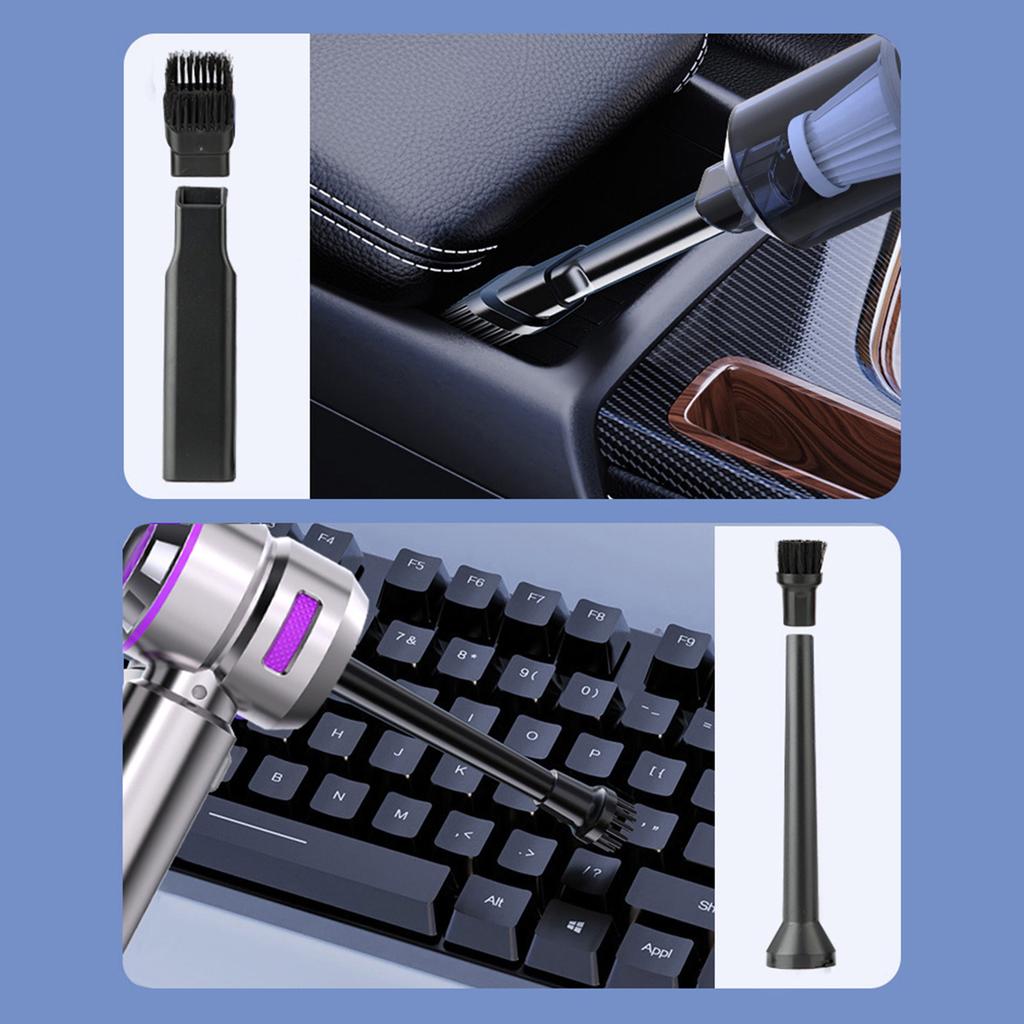 Мини-пылесос портативный Air Duster 16000PA мощный бесщеточный двигатель 9 шт универсальные насадки