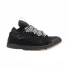 Thick Shoelaces Platform Bread Shoes, Retro Casual Rainbow Graffiti Purple Black Gold Brown White Fluorescent Green