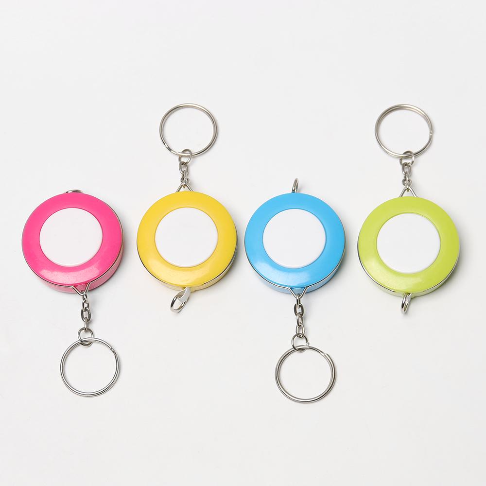 Mini Measurement Candy Color Camping Soft Ruler Keychain Measuring Tool Tape Measure