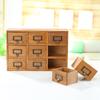 Ящик для хранения Zakka Retro из массива дерева с девятью ящиками