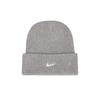 Nike Пиковая шапка-бини с высоким отворотом и логотипом Swoosh, серая, повседневная, FB6529-063