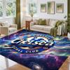 Chelsea FC Design Crystal Velvet Rug Soft Decorative Mat for Bedroom Entrance