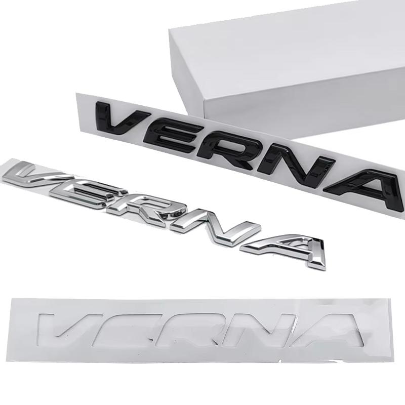 Rear Trunk Logo Car for Hyundai VERNA Badge Letter Decal Body Side Emblem Auto Sticker Exterior Accessories TT33