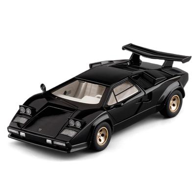 1/24 Lamborghini Countach LP5000s Сплав Модель Классического Спортивного Автомобиля Литой Металл Ретро Гоночные Автомобили Модель Автомобиля Звук и Свет Детская Игрушка Подарок