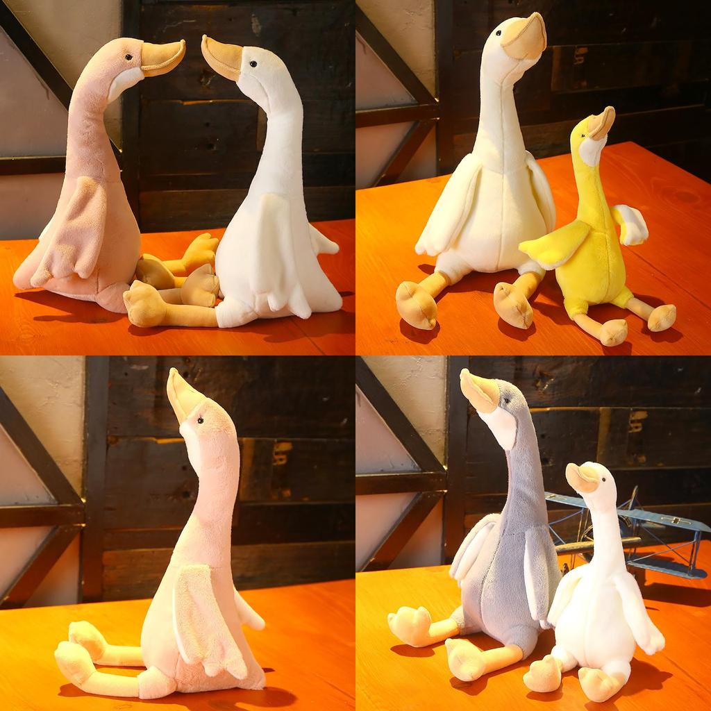 Милая белая, розовая, серая плюшевая игрушка-лебедь, плюшевая кукла, подушка для детей, младенцев, подарок и утешение