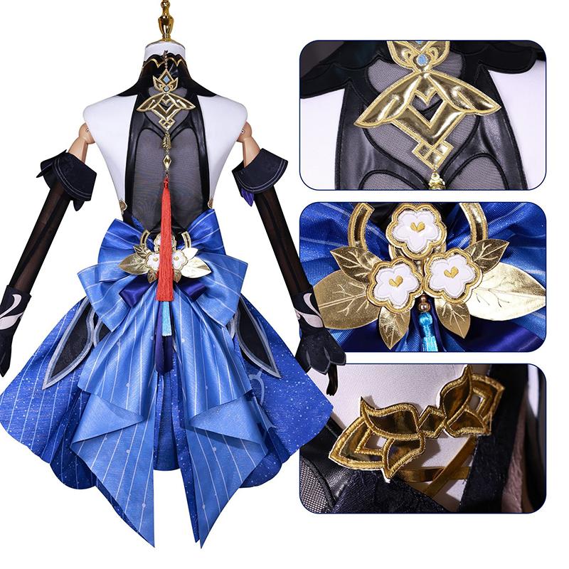 Ysir Фестиваль морских фонарей Ganyu Skin Cos Game Xuanyu Yaofang Ganyu Косплей Набор женский