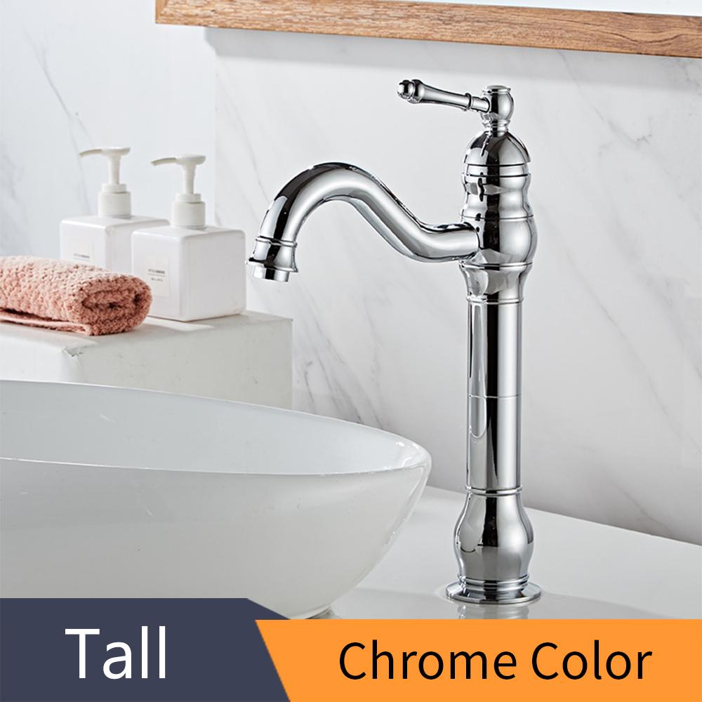 Basin Faucets Modern Antique Bathroom Faucet Waterfall Faucets Single Hole Cold and Hot Water Tap Basin Faucet Mixer Taps 855975