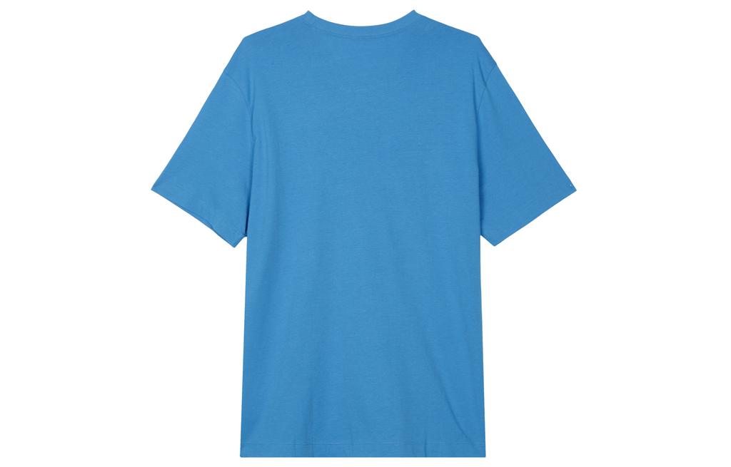 Nike T Shirts Men's Blue Crew Neck Moderate Straight Fit DR7808-435