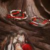 Аниме Tian Guan Ci Fu Ring Heaven Official's Blessing Hua Cheng Xie Lian Косплей Унисекс Регулируемые кольца с красной линией Ювелирные изделия Подарки