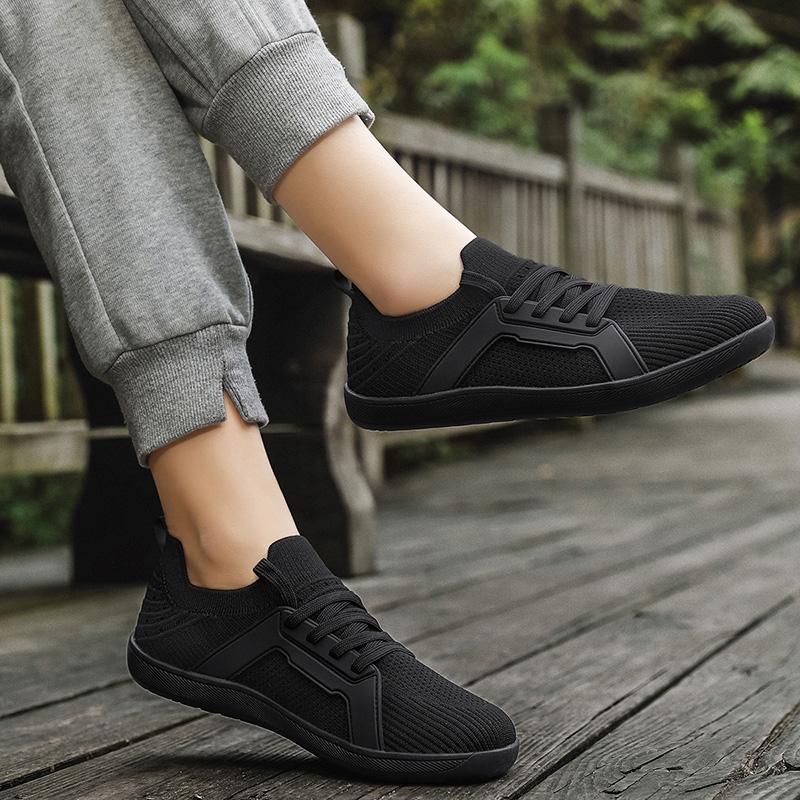 2025 Women's Summer Wide Toe Mesh Casual Shoes Platform Outdoor Fitness Anti Odor Hiking Lace Up Running Shoes Men's Large Size