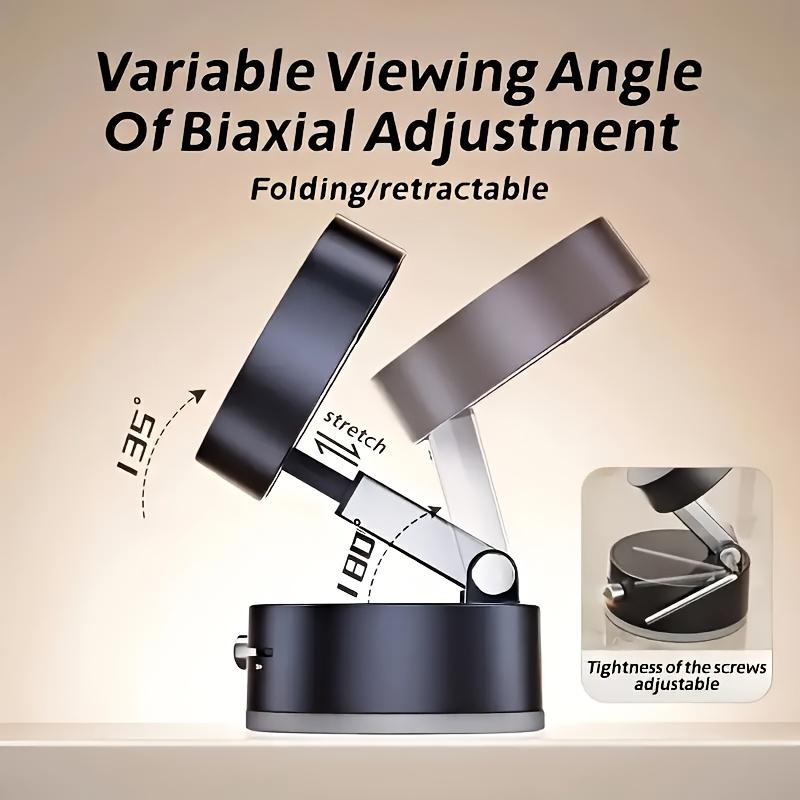 Многофункциональный вакуумный двухсторонний магнитный держатель для мобильного телефона с присоской, выдвижной складной портативный держатель для мобильного телефона