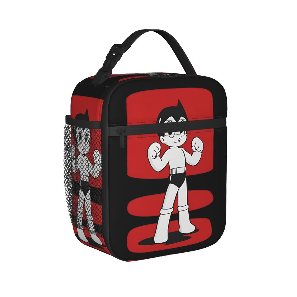 Anime Astroboy Insulated Lunch Bag Thermal Bag Reusable,Meal Container Astro Boy High Capacity Lunch Box Tote Bento Pouch