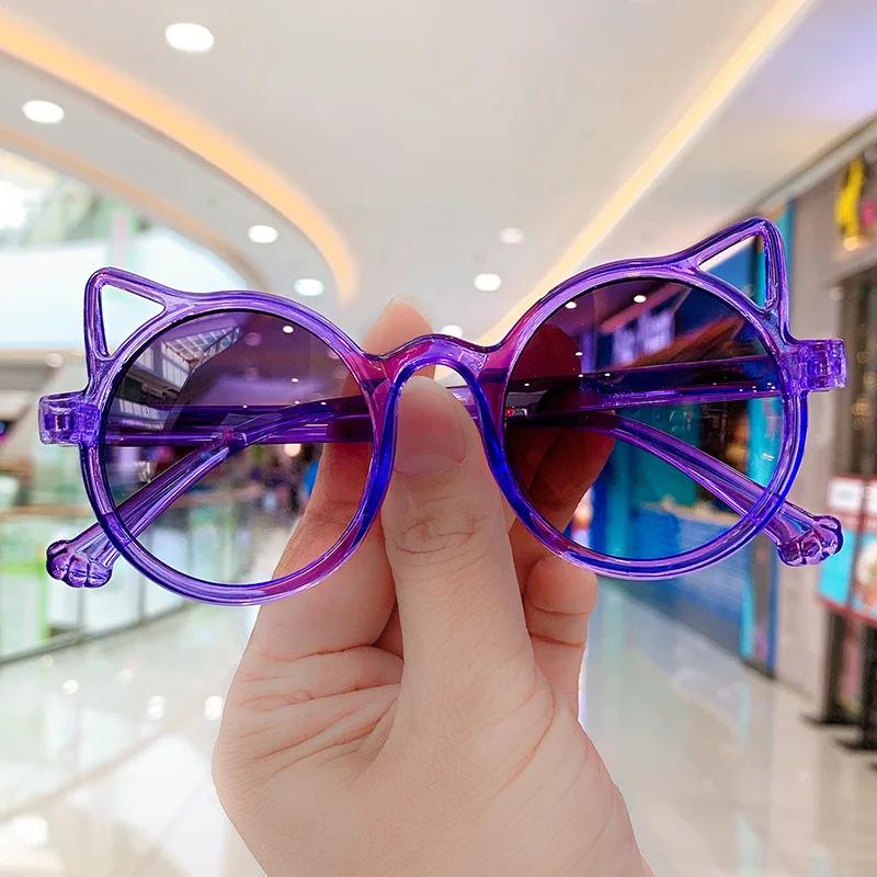 Summer Girls Boys Cute Animal Cartoon Ears Sunglasses Outdoor Sun Protection Children Lovely Vintage Sunglasses Protection