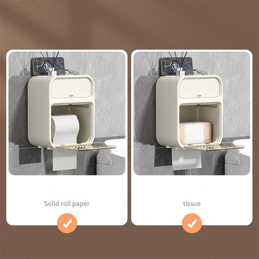 Водонепроницаемая полка для хранения Настенный держатель для салфеток Полка Держатель для туалетной бумаги Аксессуары для ванной комнаты