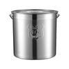 Портативное ведро для хранения продуктов Qinji из нержавеющей стали 304 с крышкой