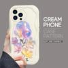 Для iPhone 16 15 14 13 12 Pro Max Samsung S24 Ultra S23 S22 Plus Redmi Note 13 Pro Balloon Flowers Cream Texture Soft Silicone Cover Phone Case