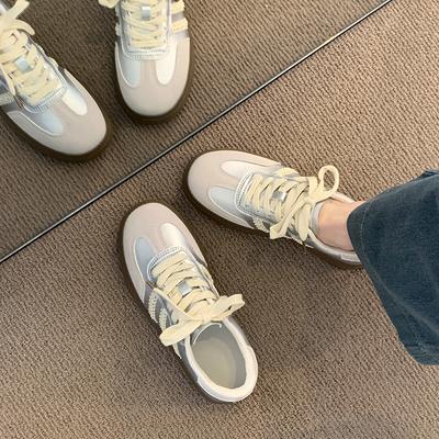 Новые повседневные туфли на плоской подошве, спортивные туфли на шнуровке 2025 года, универсальные туфли Forrest Gump, немецкие кроссовки, обувь для сноуборда, женская обувь на весну и осень