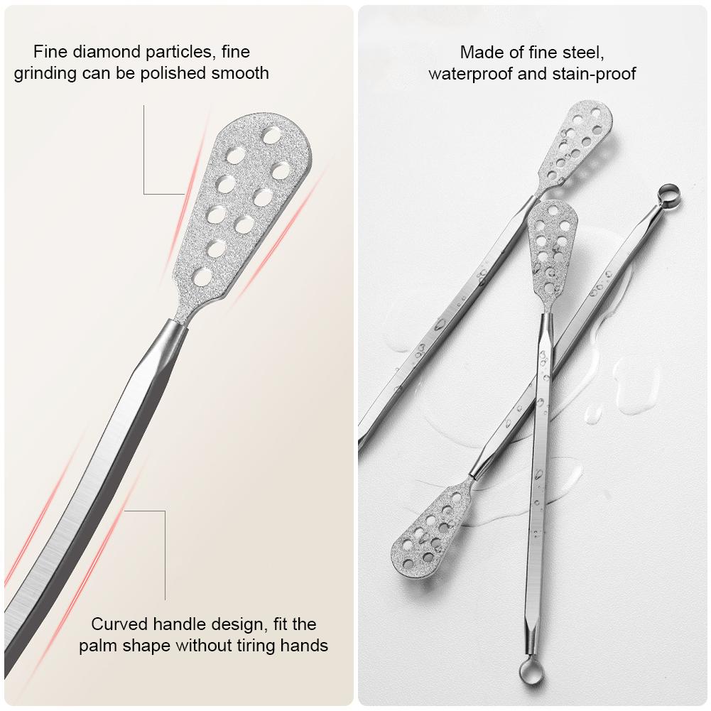 Пилка для подножек из нержавеющей стали, двухсторонняя пилка для подошв, удаление омертвевшей кожи, мозолей на ступнях, инструмент для ремонта стоп, пилка для ногтей, шлифовальная полоска