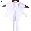 Women Men Cotton Lace Lapel Blouse Top Shirt Fake Collar False Tie Clothes Accessories