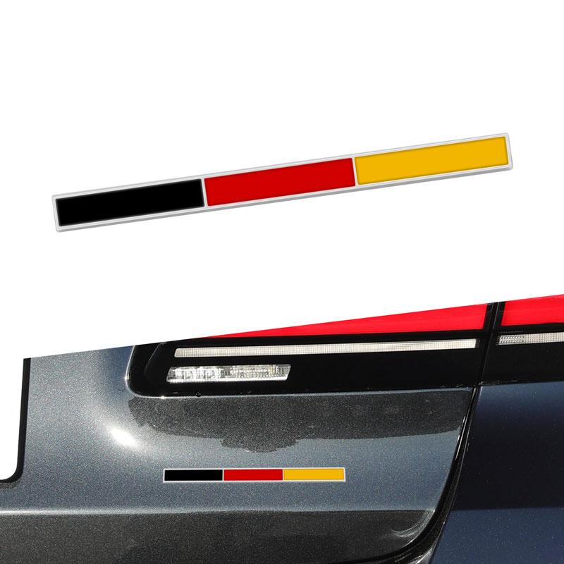 3D металлический сплав, французский, немецкий, итальянский, испанский трехцветный флаг, значок для кузова автомобиля, боковая задняя эмблема багажника, декоративная наклейка для мотоцикла