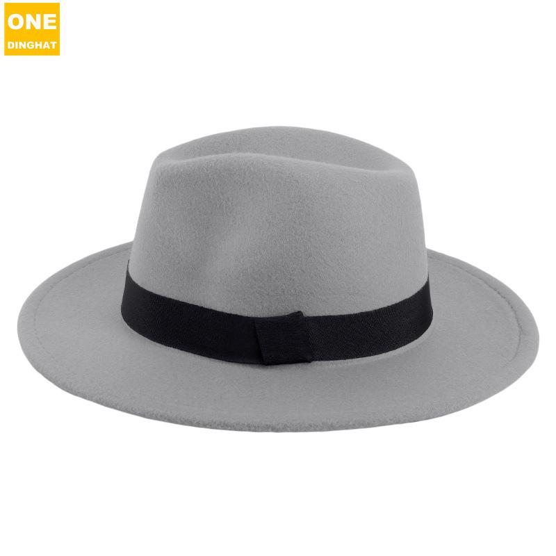 Fashion Men'S And Women'S Wool Top Hat Jazz Hat Gentleman'S Hat Felt Hat Jdl-17