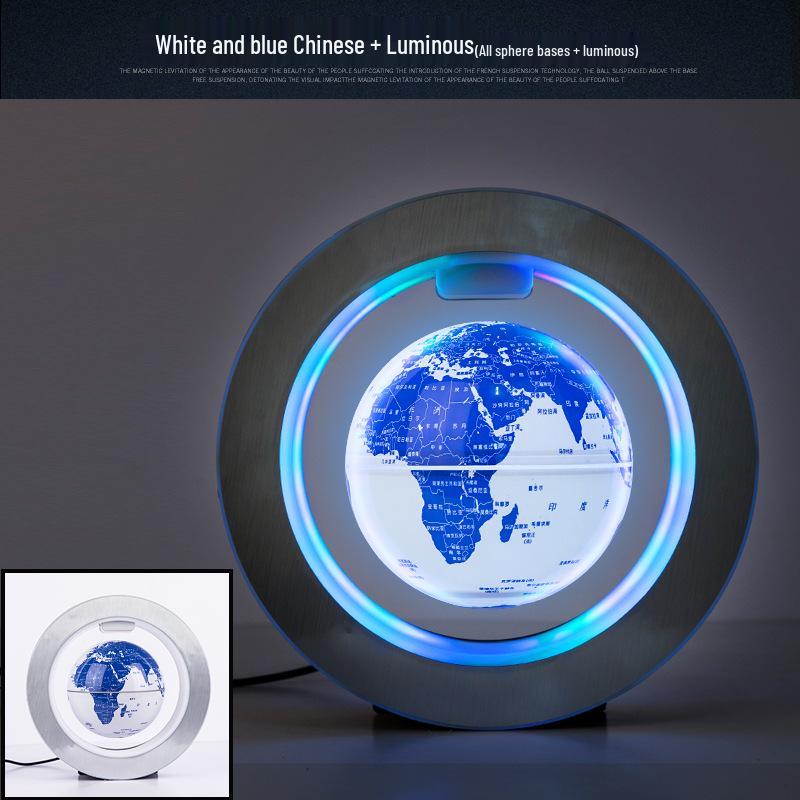 4-дюймовый светящийся вращающийся глобус на магнитной левитации с дизайном созвездий – креативный подарок для украшения дома
