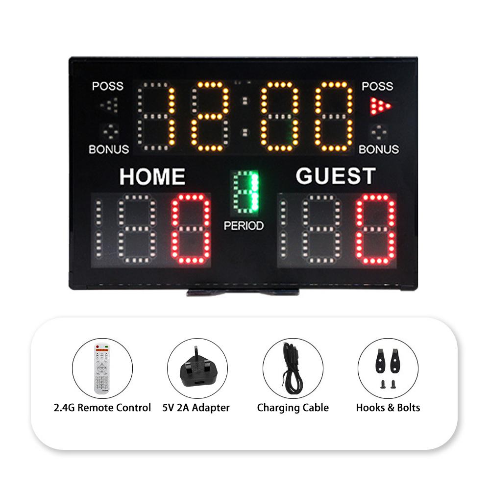 Крытое цифровое светодиодное табло, настольное табло для баскетбола, волейбола, тенниса, бокса