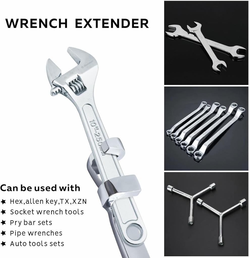 ZHLELEWZ Wrench Extender Tool Torque Adapter Wrench Extra Long Wrench Extension for Maximum Ideal for Garage and Handymen with Increased Torque Bar,