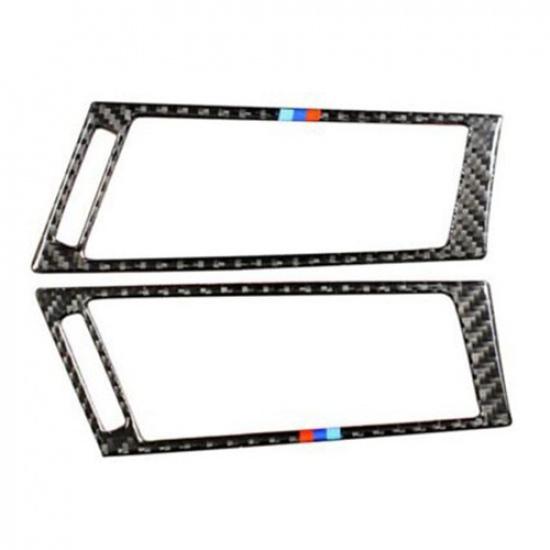 4pcs Carbon Fiber Interior Cover Trim Fits for Bmw X5 E70 X6 E71 2007-13