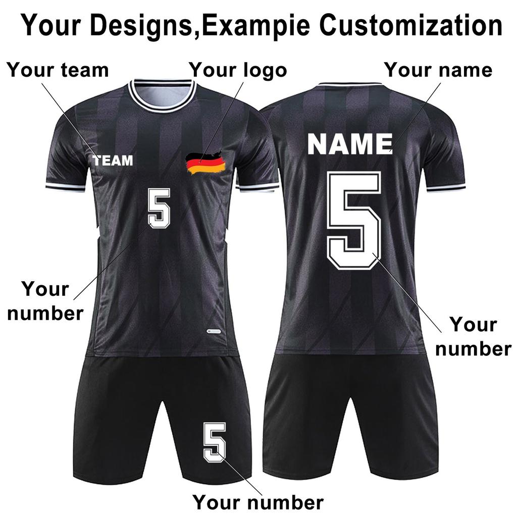 Personalised Shirts Kit Mens Girls With Name Number Custom Football Jerseys For Boys Training Suit