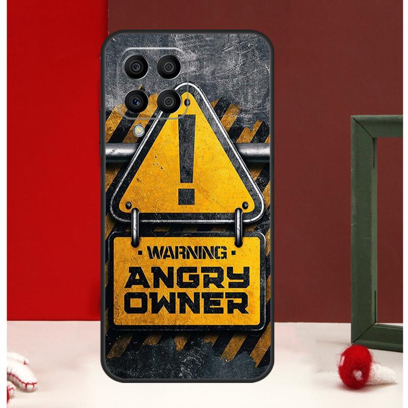 Предупреждение Гнев Опасность Владелец Чехол Для Samsung Galaxy M54 M34 M14 M35 M56 M12 M06 M32 M52 M55 M15 M11 M13 M16 M36 M31 M53