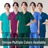 Unisex Short-Sleeve Surgical Gown and Long-Sleeve Workwear Scrub Set - Polyester/Cotton Blend