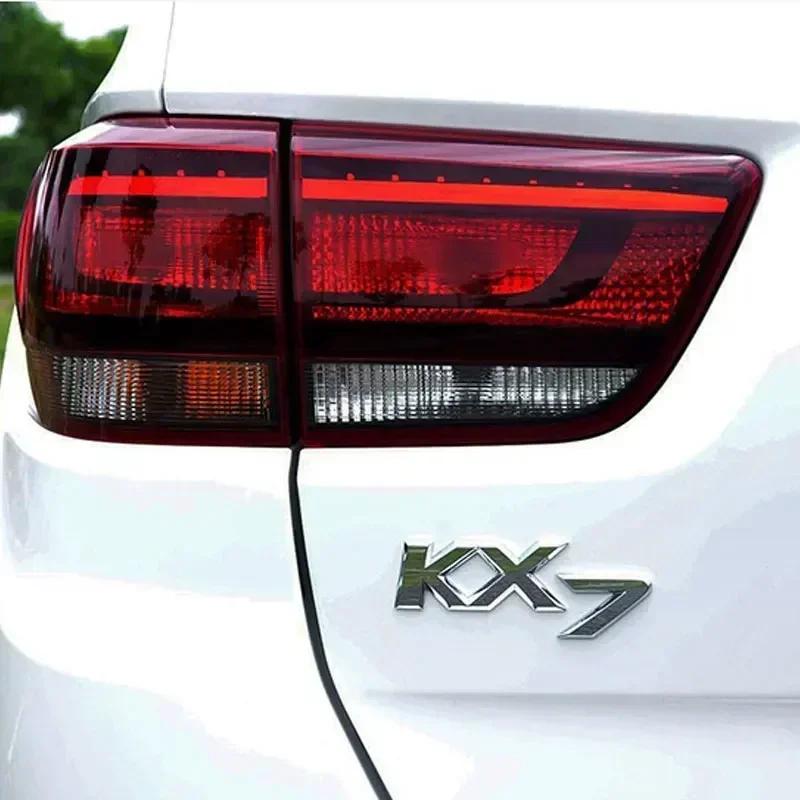 BBDO3 3D Metal Chrome Black K2 K3 K4 K5 KX7 Letters Logo Rear Boot Trunk Emblem Badge Sticker for Kia Car Styling Accessories