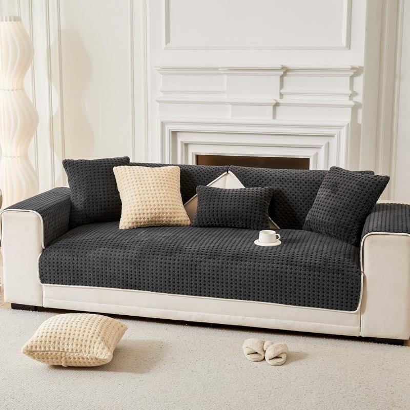 Sofa Cushion Autumn And Winter New Seat Cushion Simple And Modern High-End Plush Non-Slip Sofa Cover Cover Cloth Towel