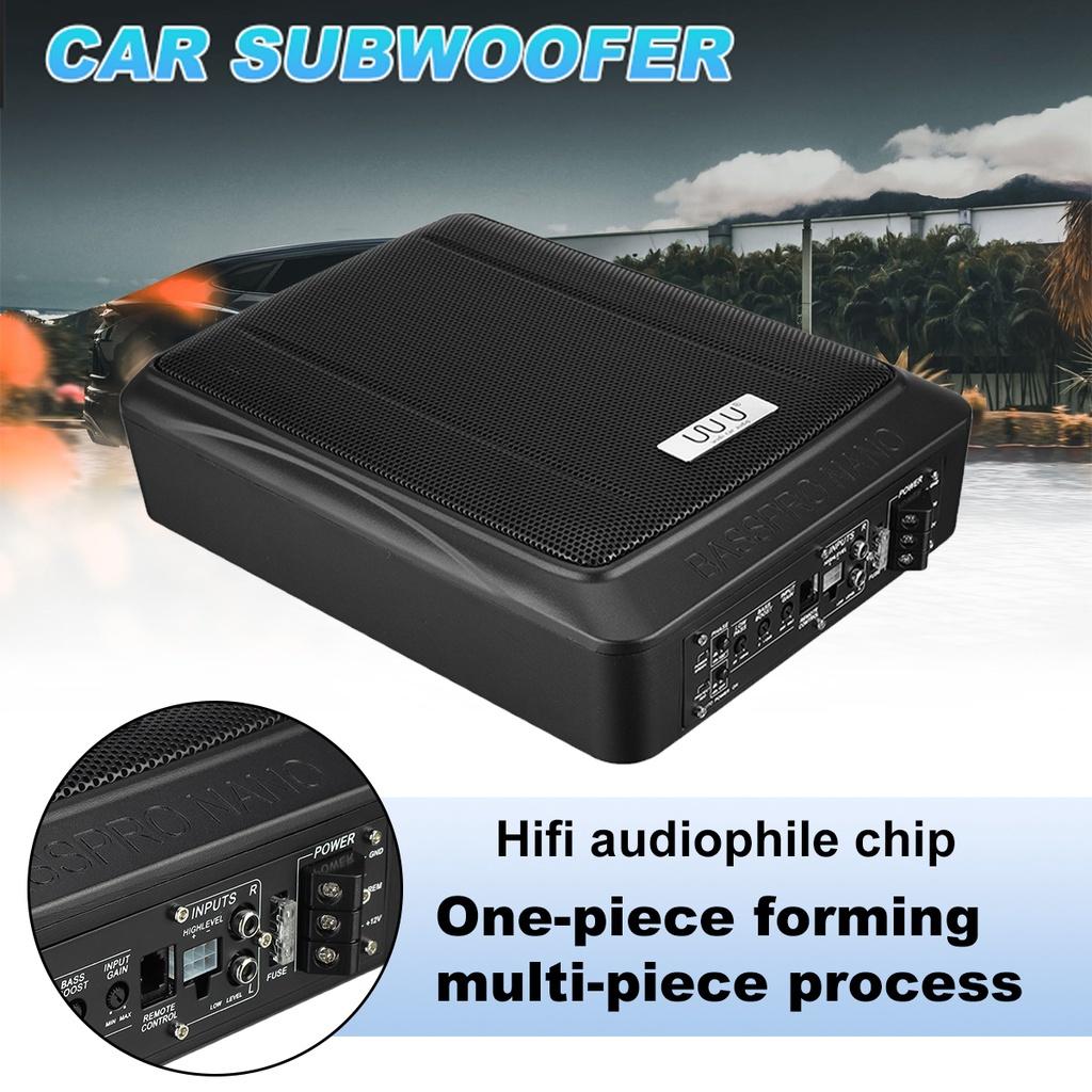 12V 900W 10 Inch Car HIFI Amplifier Subwoofer Car Audio Slim Seat Active Subwoofer Car Subwoofer