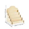 Card Display Holder Multi Tier Wooden Greeting Stand Comic Book Retail Table