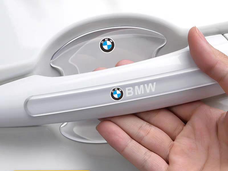 For BMW Car Door Bowl Handle Protector Stickers Transparent Anti-scratch Film M M3 M5 X1 X3 X5 X6 E90 E91 E92 E93 F10 F30 E60 blfg97