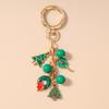 Fashion Christmas Tree Keychain Women Girls Santa Claus Snowman Key Ring Pendants for Handbag Decor DIY Key Chain New Year Gifts